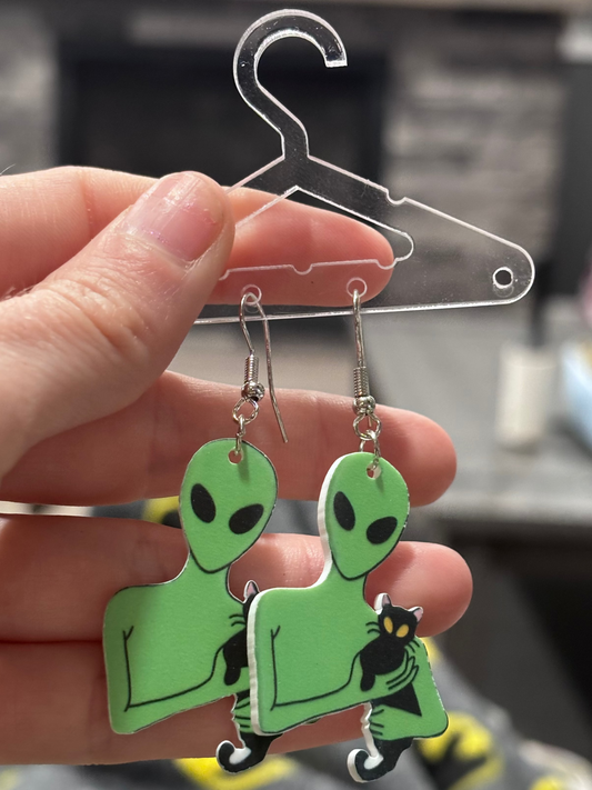 Alien Earrings