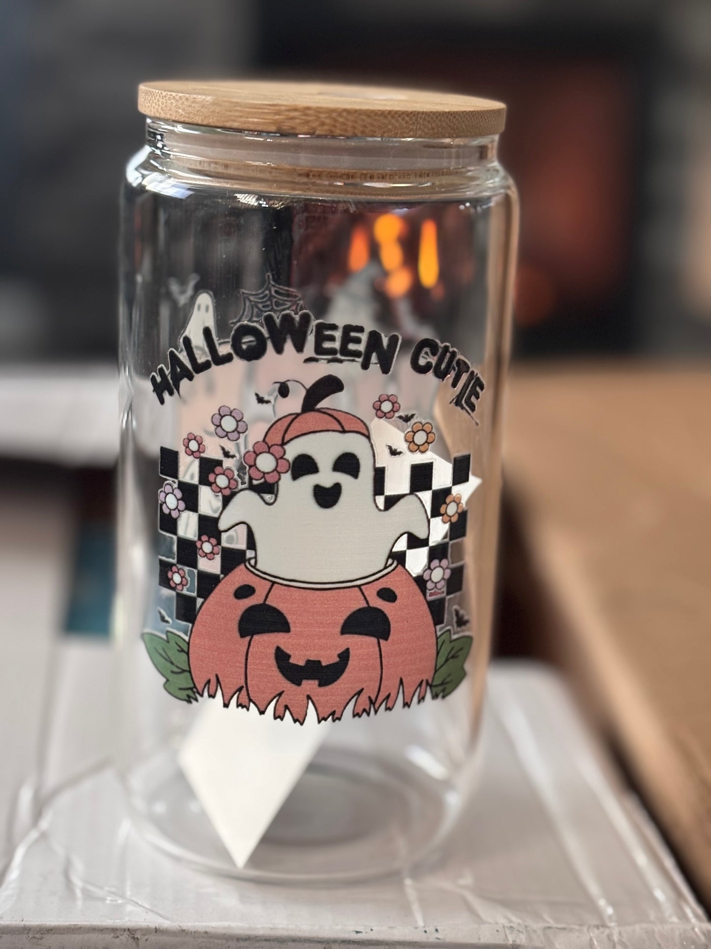 Hey Boo Glass Cup