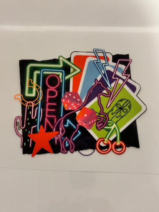 Retro Neon Cowgirl Collage | Custom Trucker Hat