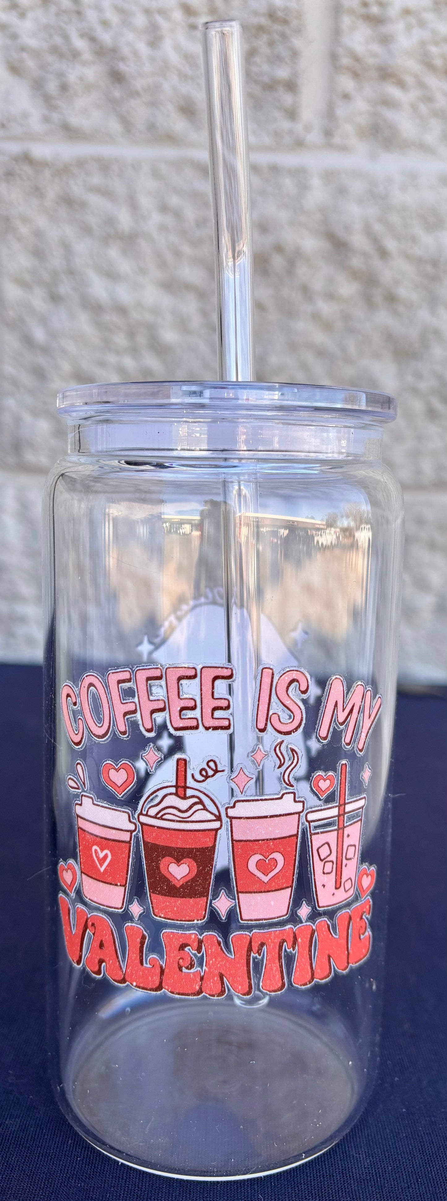 Valentines Day Glass Cups