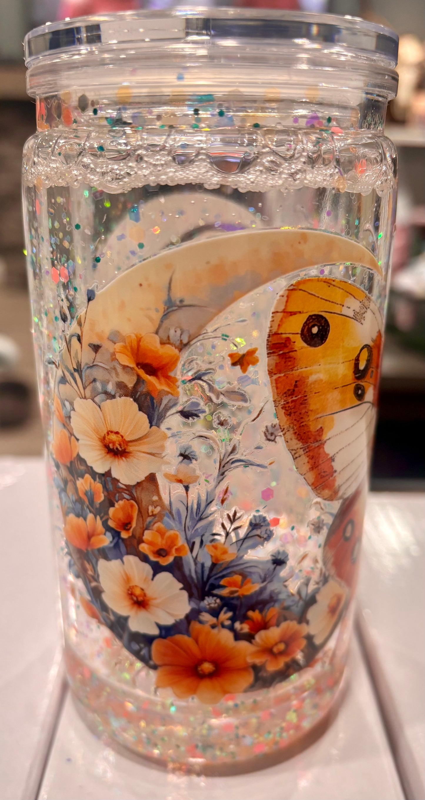 Moth Snow Globe Cup