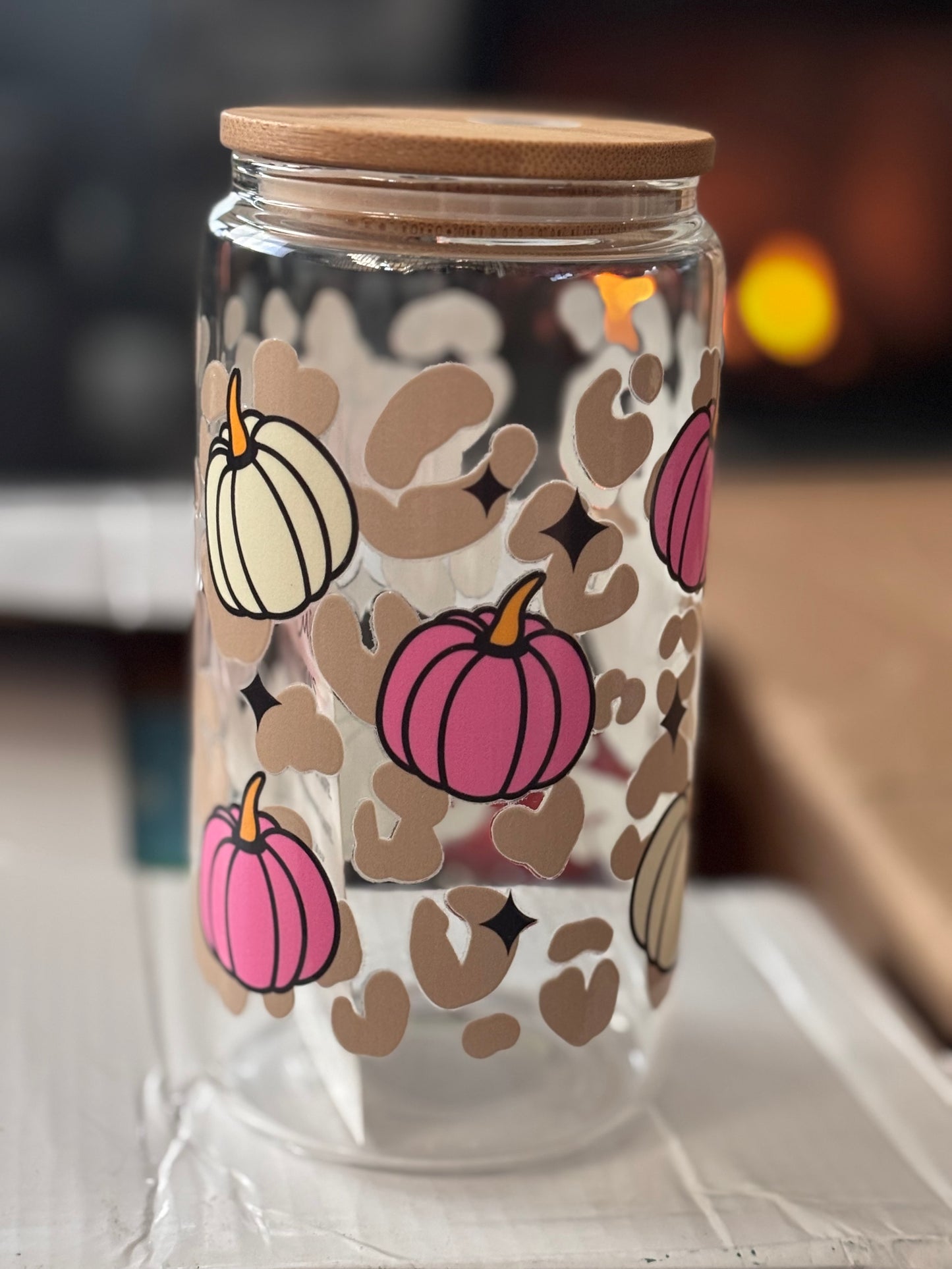 Pumpkin Glass Cups