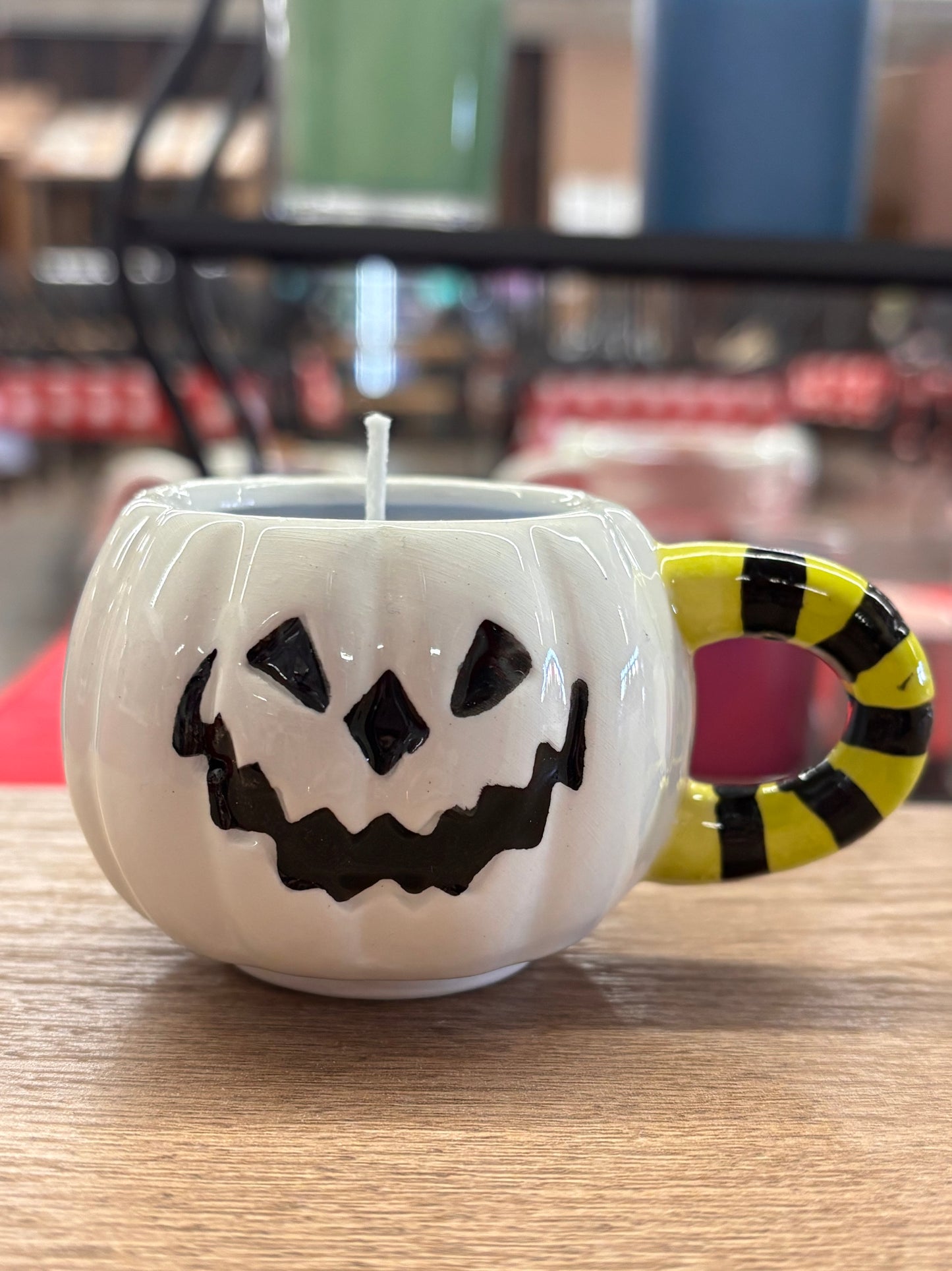 Mini White Pumpkin Candles