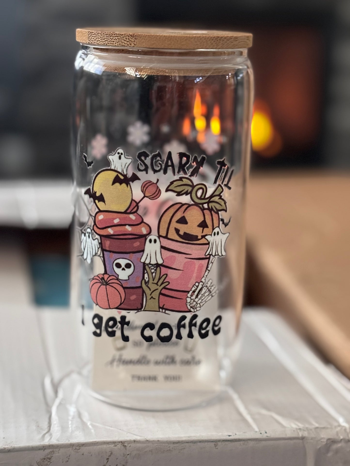 Spooky Season Glass Cup