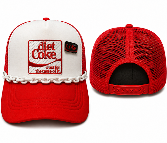Diet Coke Lover Trucker Hat | Red Vintage-Inspired Statement Snapback