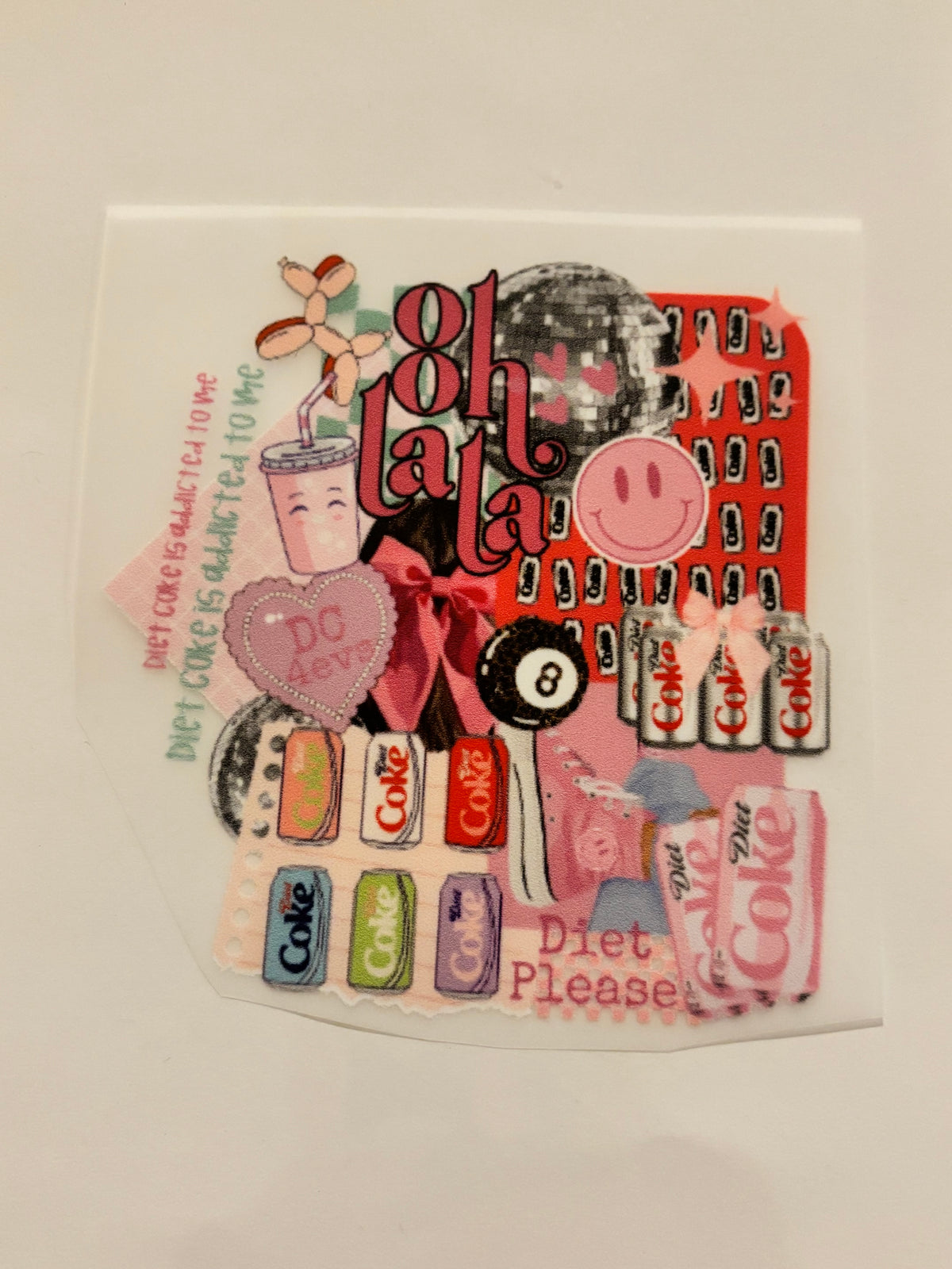 Diet Coke Girly Collage | Custom Trucker Hat
