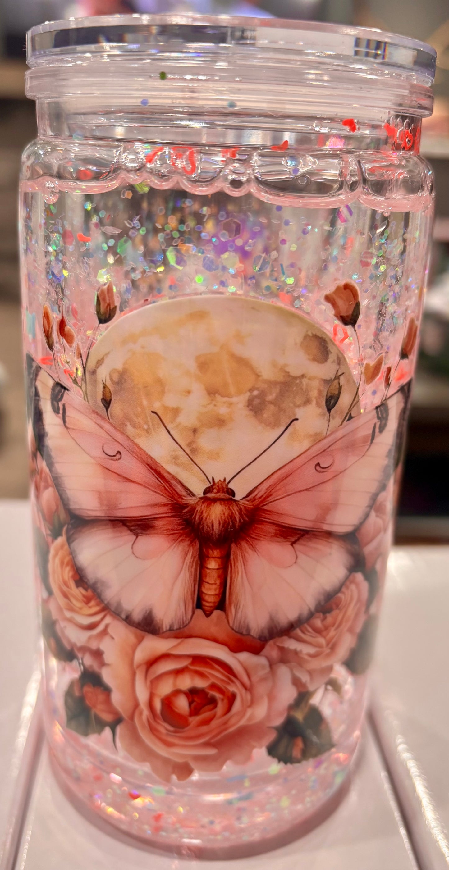Moth Snow Globe Cup