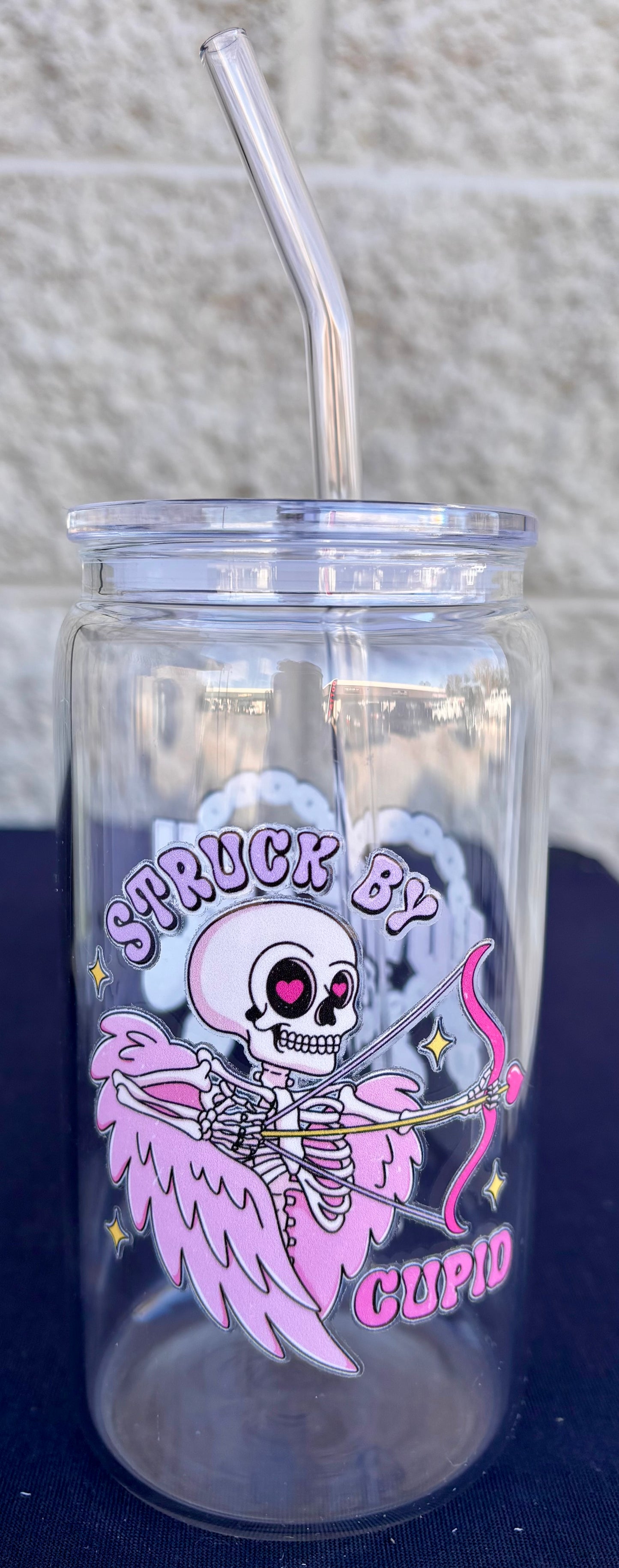 Valentines Day Glass Cups