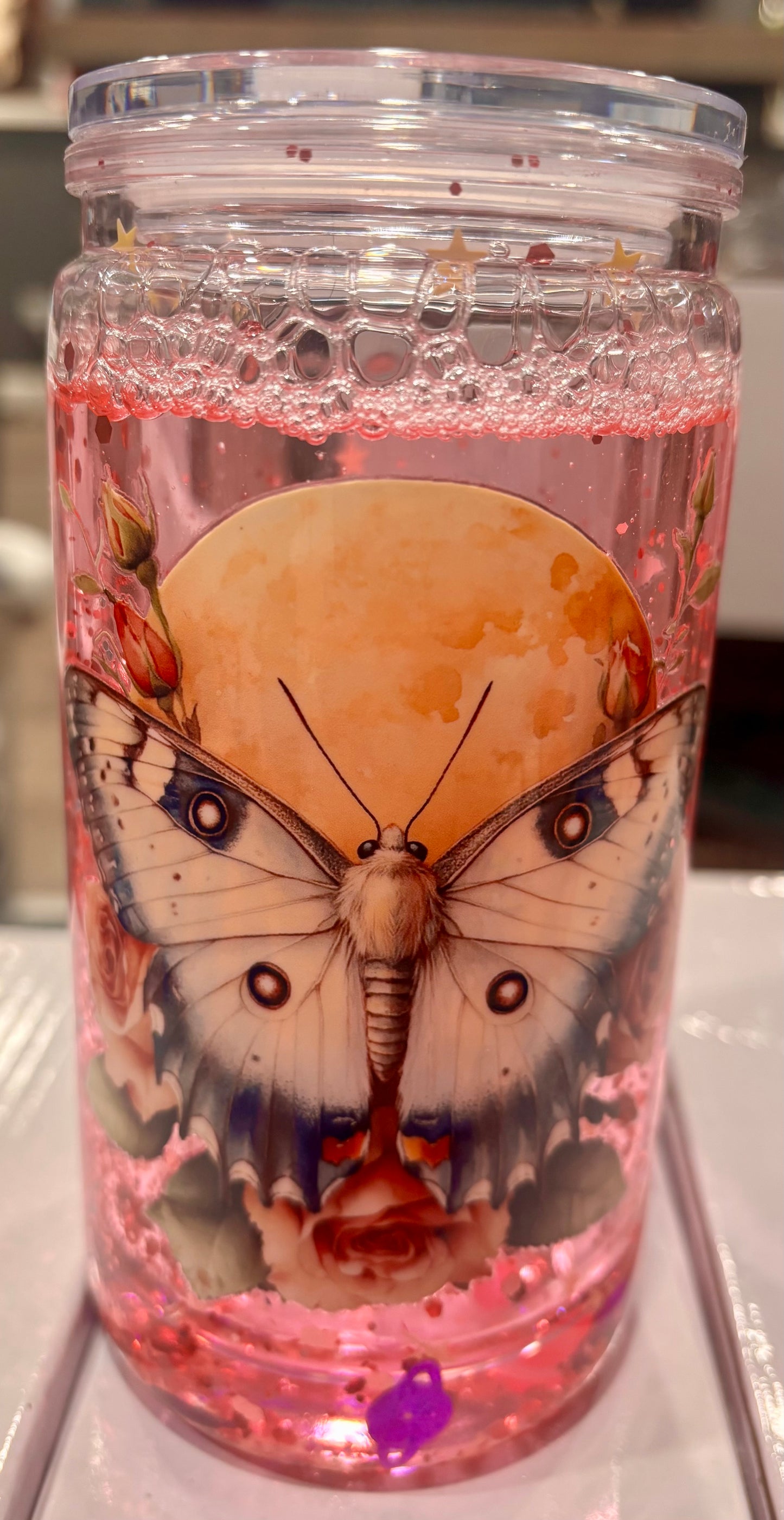 Moth Snow Globe Cup