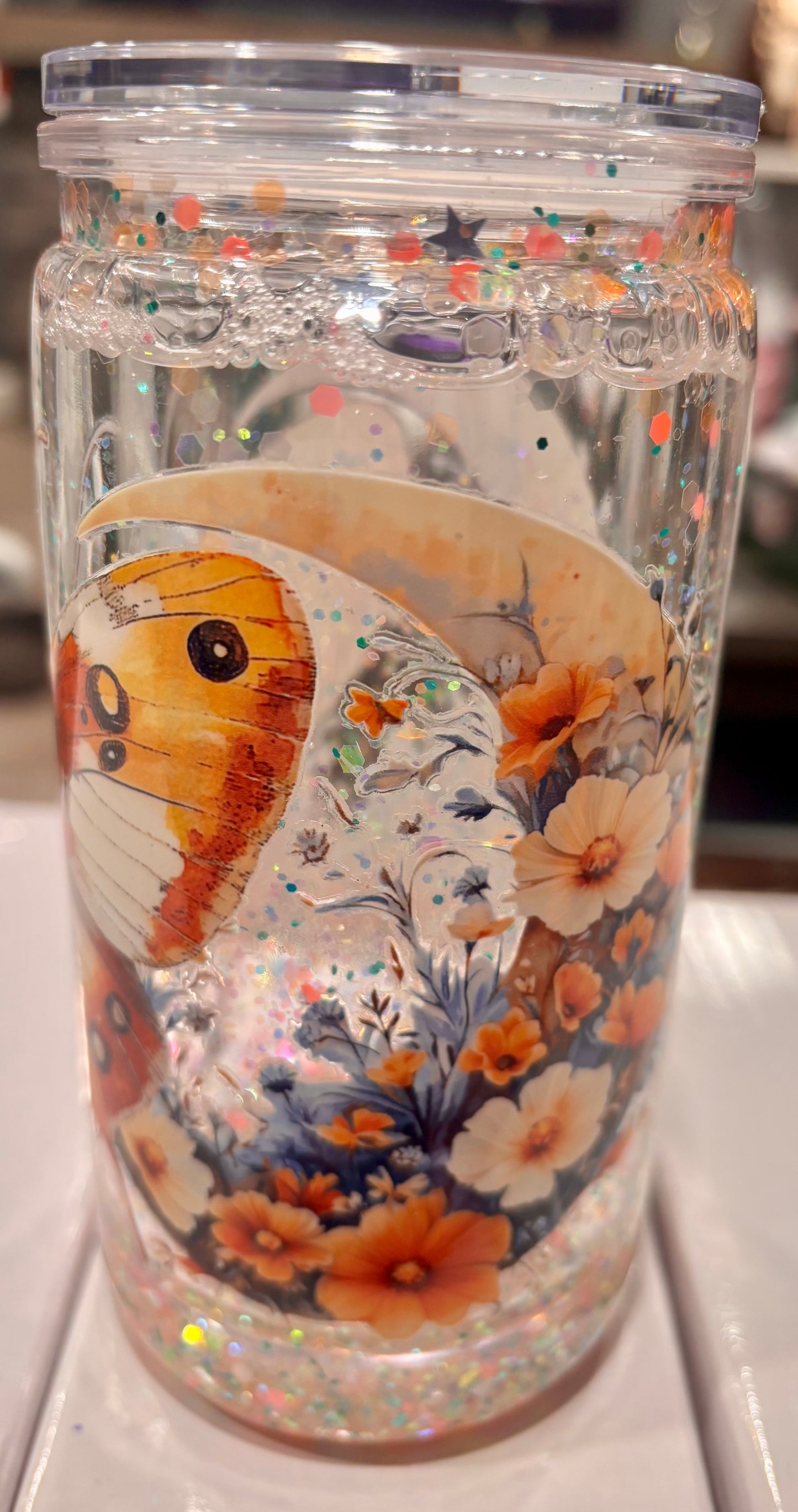 Moth Snow Globe Cup
