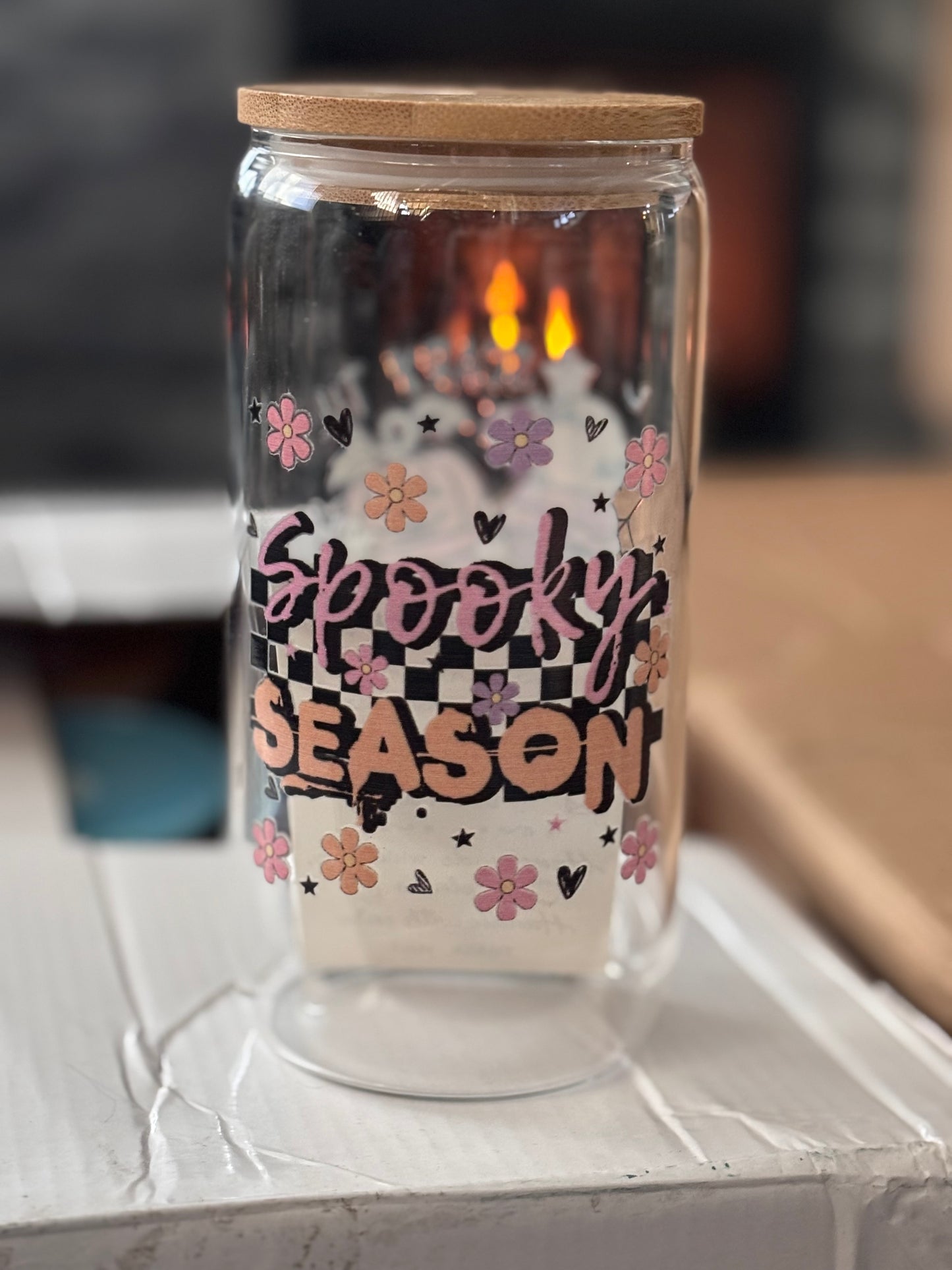 Spooky Season Glass Cup