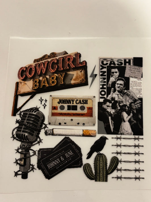 Cowgirl Baby Country Collage | Custom Trucker Hat