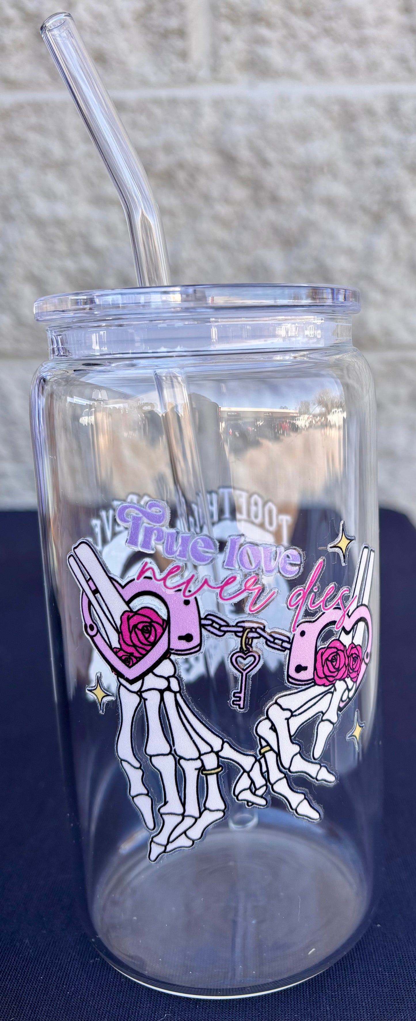 Valentines Day Glass Cups