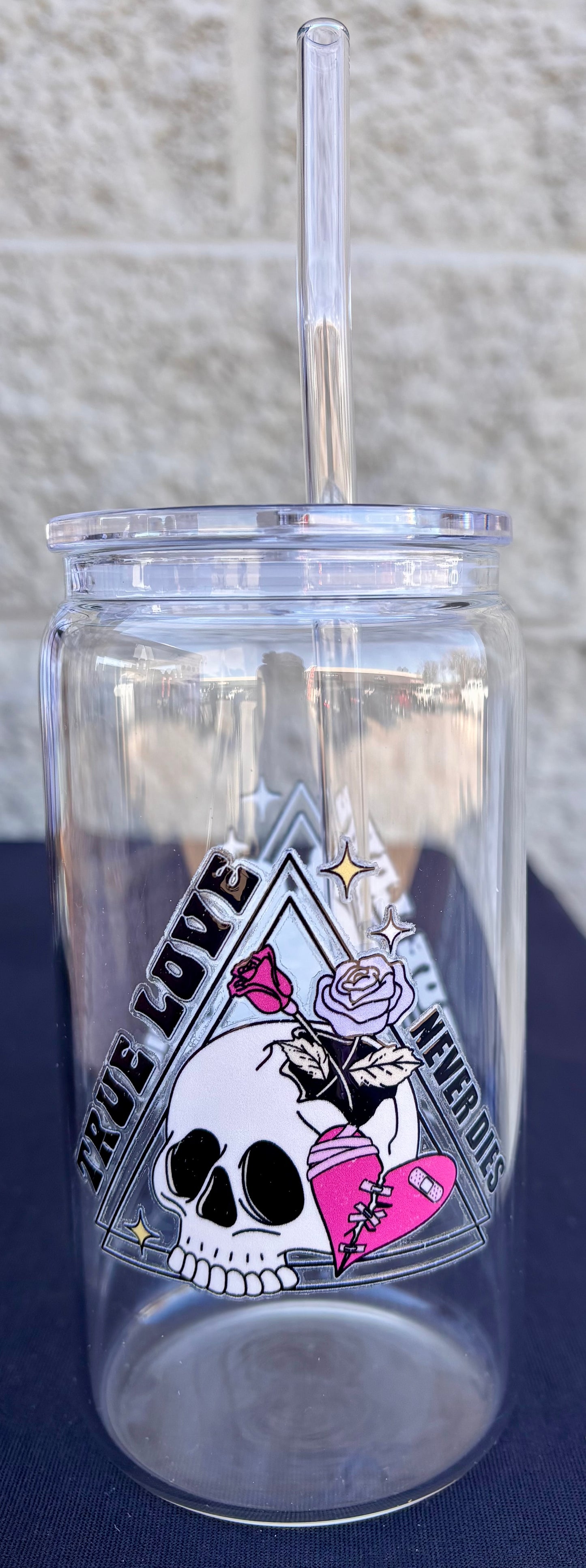 Valentines Day Glass Cups