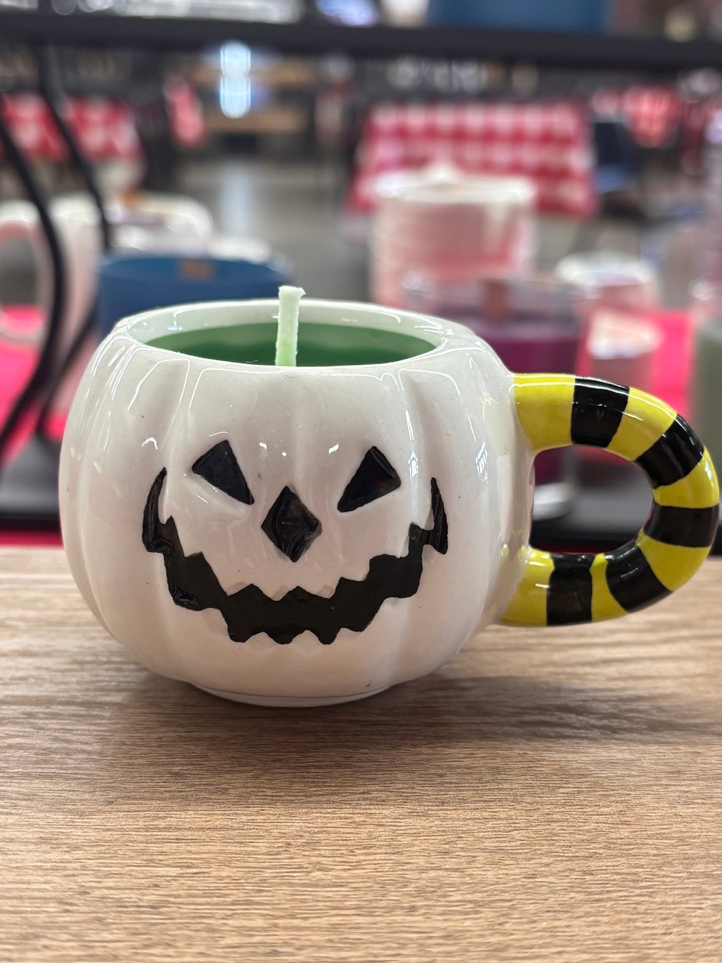 Mini White Pumpkin Candles