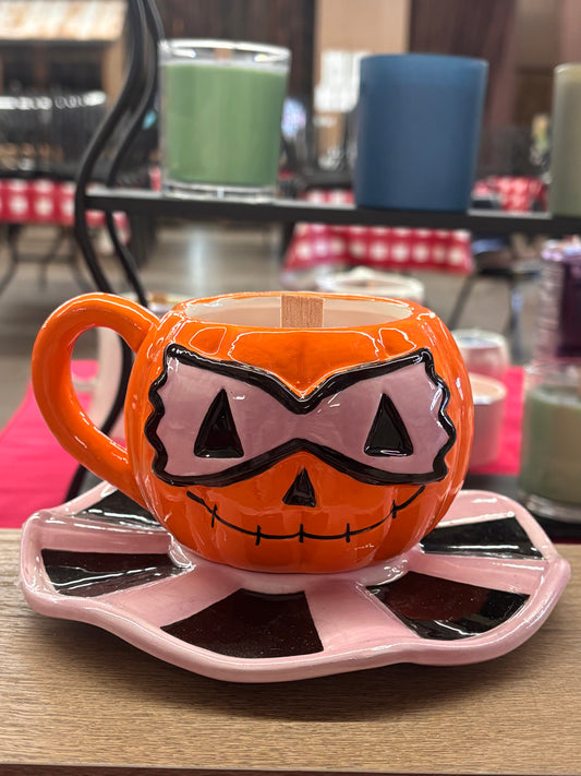 Masked Pumpkin Candle