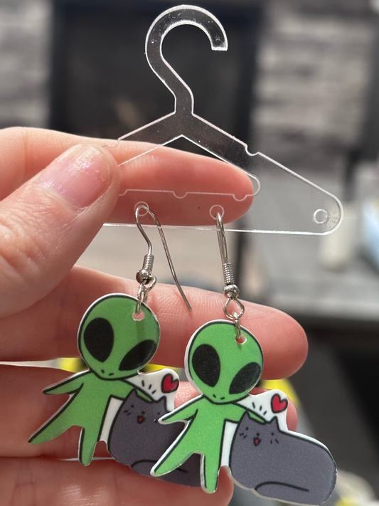 Alien Earrings